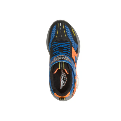 Skechers Garage Boys Light Adaptive Car Toy Storage Sneaker - Black/Blue/Orange (402150L)