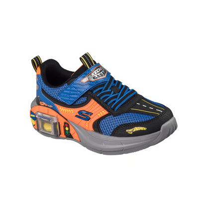 Skechers Garage Boys Light Adaptive Car Toy Storage Sneaker - Black/Blue/Orange (402150L)