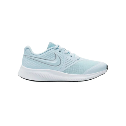 Nike Star Runner 2 PSV Boys Running Shoes Half Blue Metallic Silver Volt