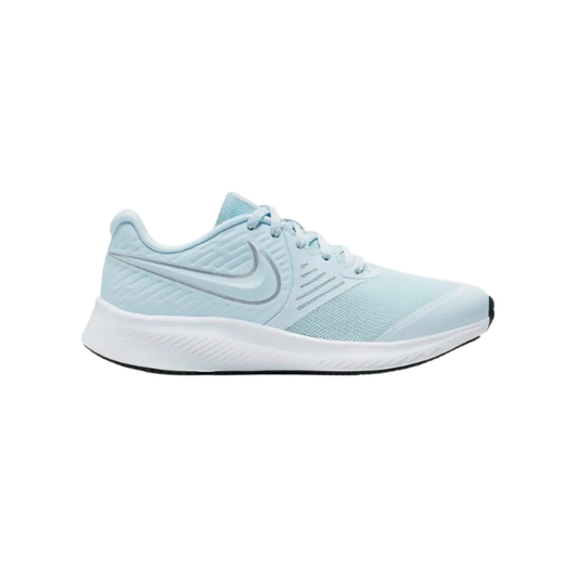 Nike Star Runner 2 PSV Boys Running Shoes Half Blue Metallic Silver Volt