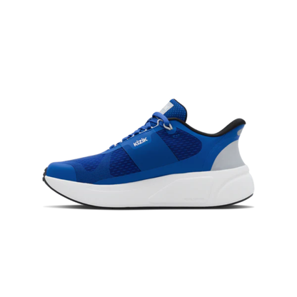 Kizik Mens Freedom Run Hands Free Running Shoes Sneakers Lapis Blue/White