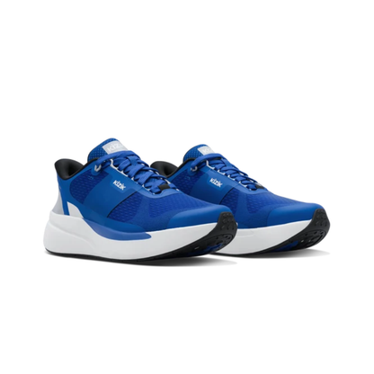 Kizik Mens Freedom Run Hands Free Running Shoes Sneakers Lapis Blue/White