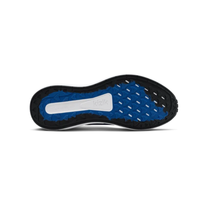 Kizik Mens Freedom Run Hands Free Running Shoes Sneakers Lapis Blue/White