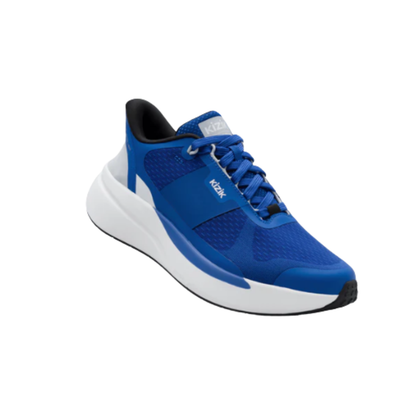 Kizik Mens Freedom Run Hands Free Running Shoes Sneakers Lapis Blue/White