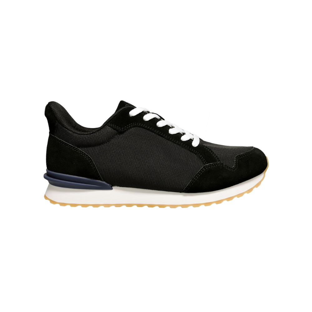 Propet Carmine Mens Hands Free Step In Sneaker Slip On Comfort Walking Shoes  Black