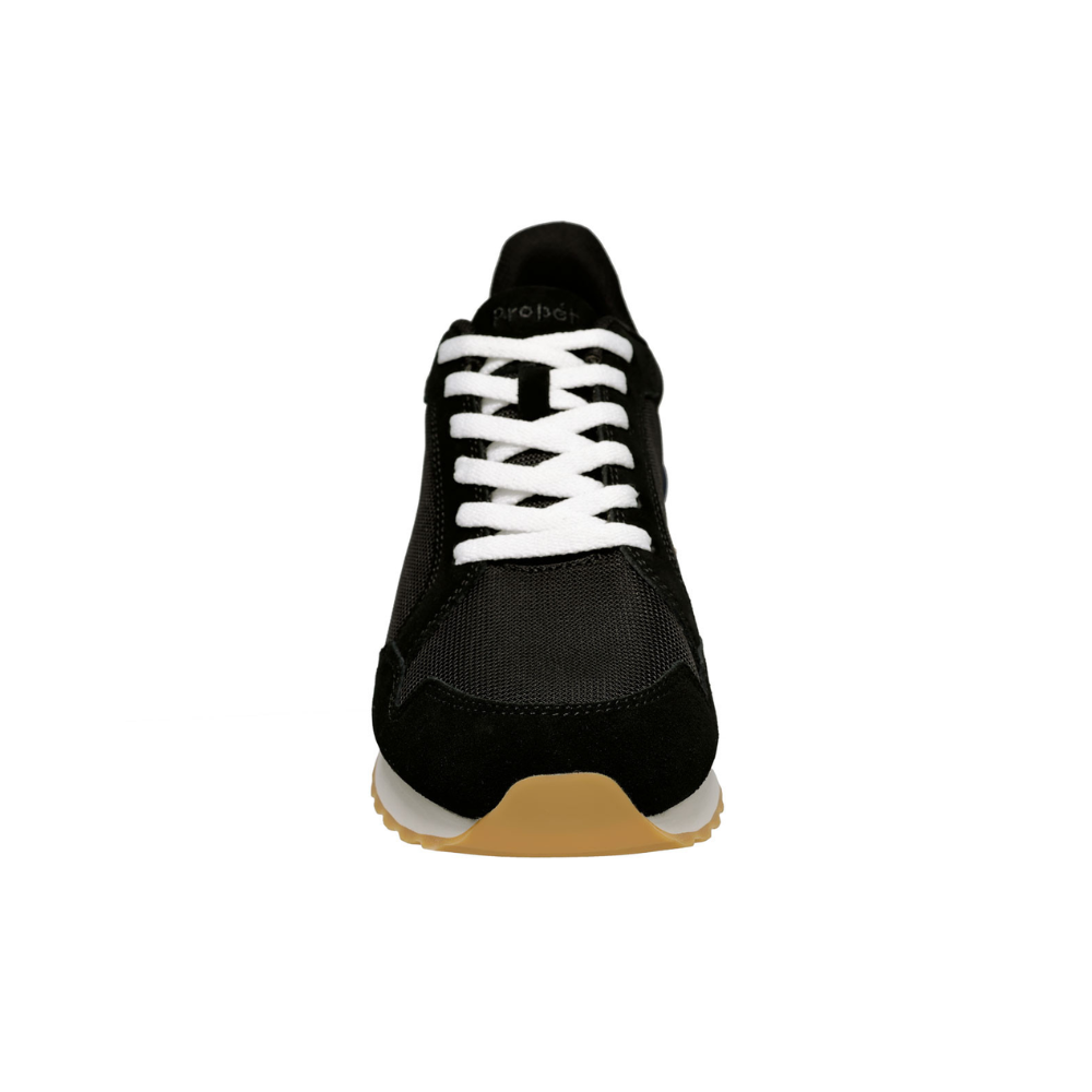 Propet Carmine Mens Hands Free Step In Sneaker Slip On Comfort Walking Shoes  Black