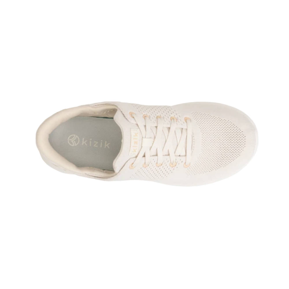 Kizik Unisex Lima White Creme Hands Free Slip On Sneakers