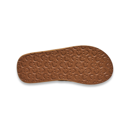 Sanuk Beer Cozy IV - Men's Memory Foam Beach Flip Flops - Dark Olive