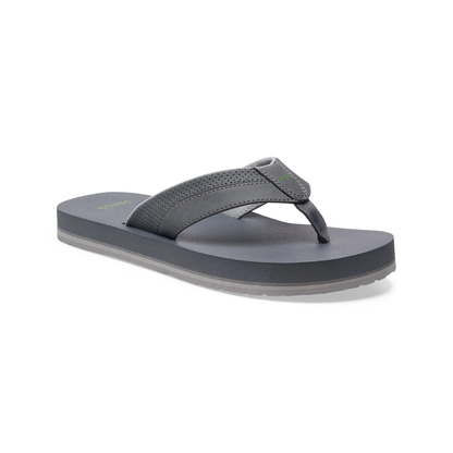 Sanuk Beer Cozy IV - Men's Memory Foam Beach Flip Flops - Castlerock