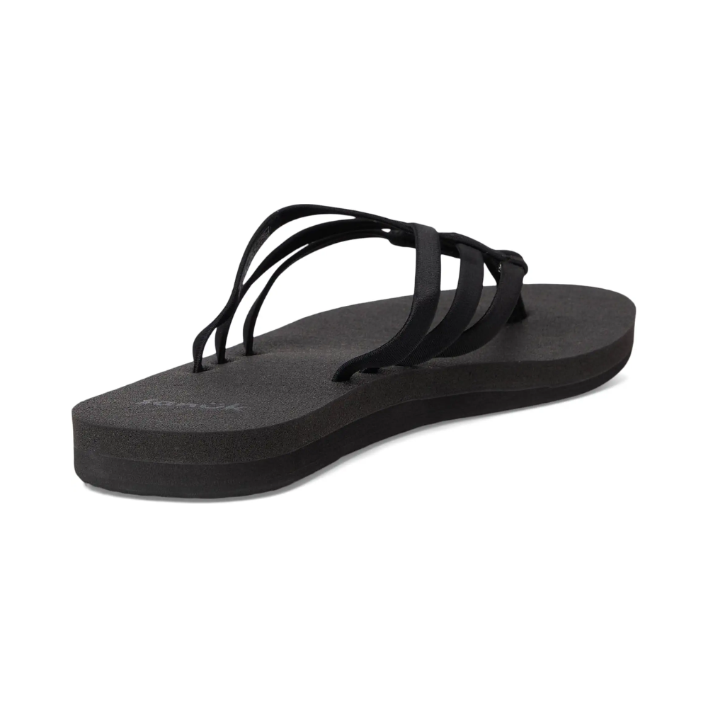 Sanuk Women Yoga Sandy II Memory Foam Flip Flop Sandal Black