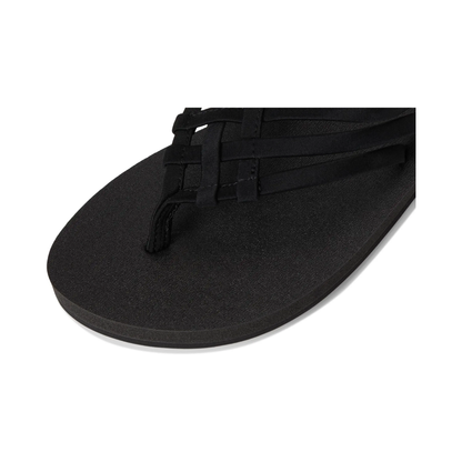 Sanuk Women Yoga Sandy II Memory Foam Flip Flop Sandal Black