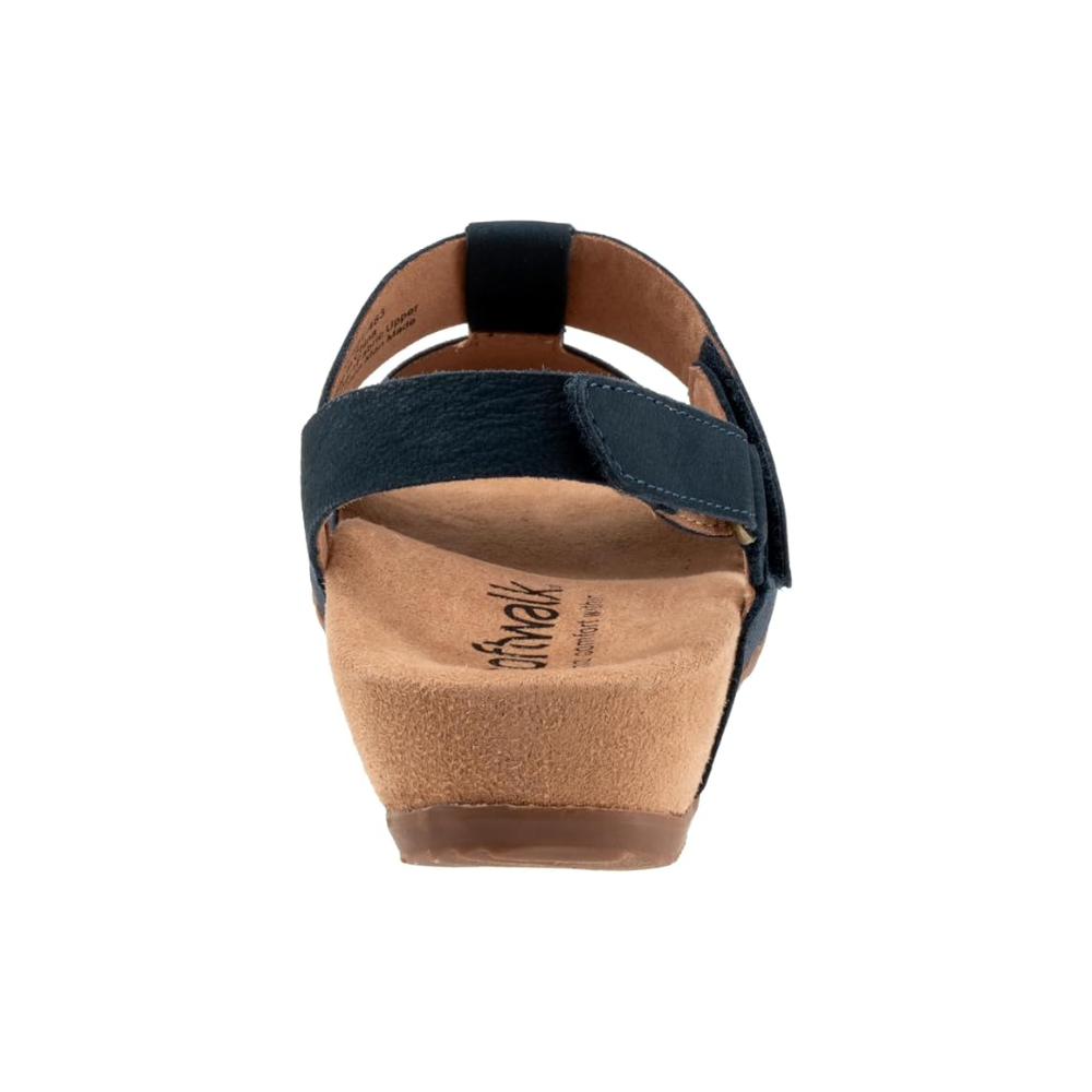 SoftWalk Burnaby Fisherman Sandal Comfortable Women's Sandals - Navy Nubuck