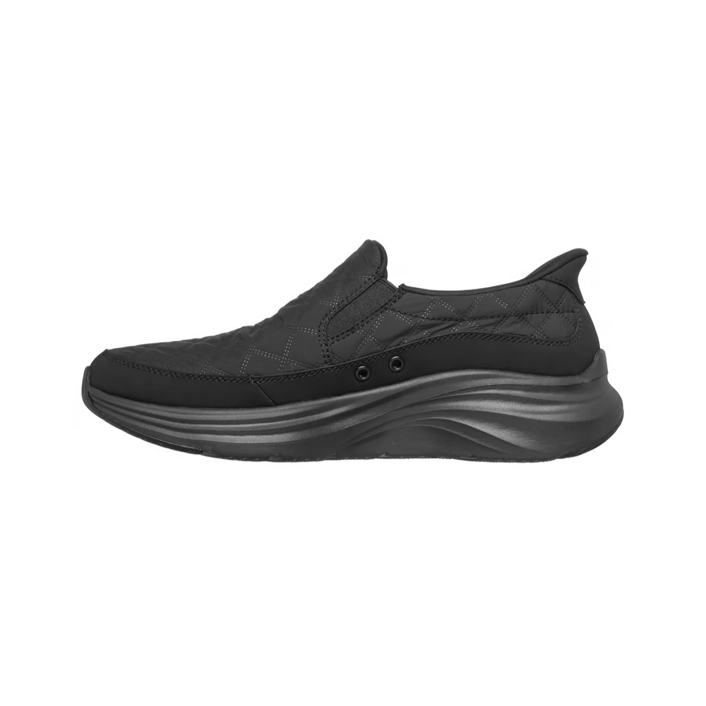 Skechers Men's Slip-ins: Contour Foam - Cozy Fit Nordain Vegan Walking Shoes - Black