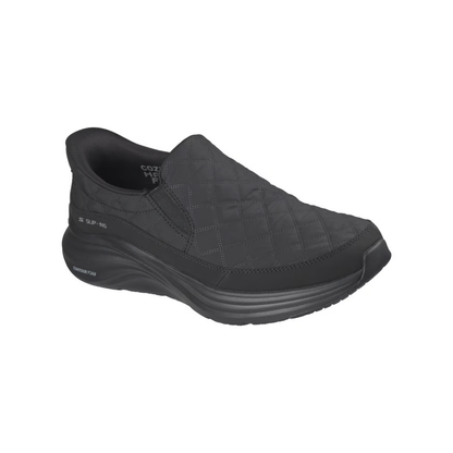 Skechers Men's Slip-ins: Contour Foam - Cozy Fit Nordain Vegan Walking Shoes - Black