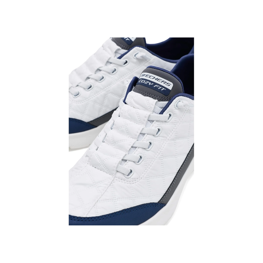 Skechers Slip-ins: Contour Foam - Cozy Fit Nordain Men's Walking Shoes - White Navy