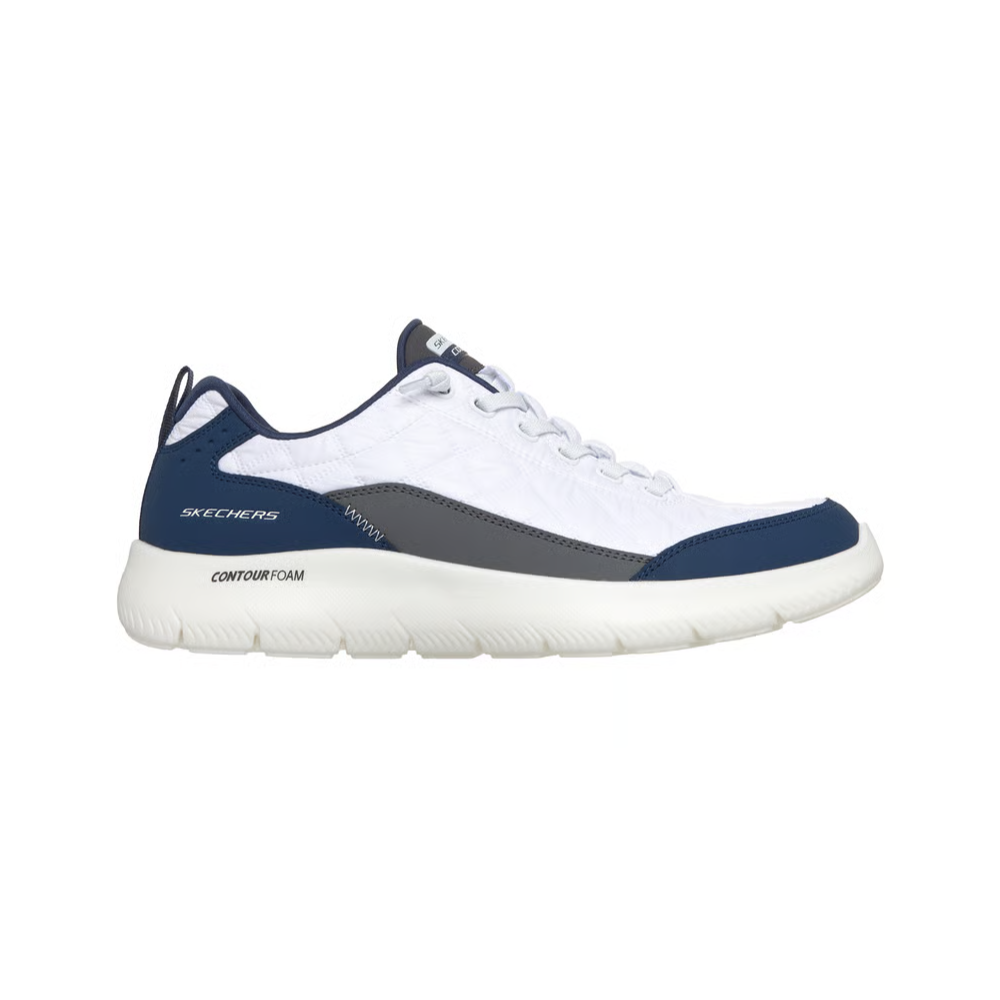 Skechers Summits Contour Foam Cozy Fit Men's  Walking Shoes - White Navy