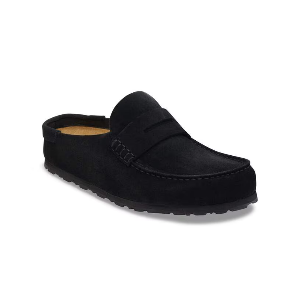 Birkenstock Boston Chunky Clog Women’s Suede Platform Shoes Black