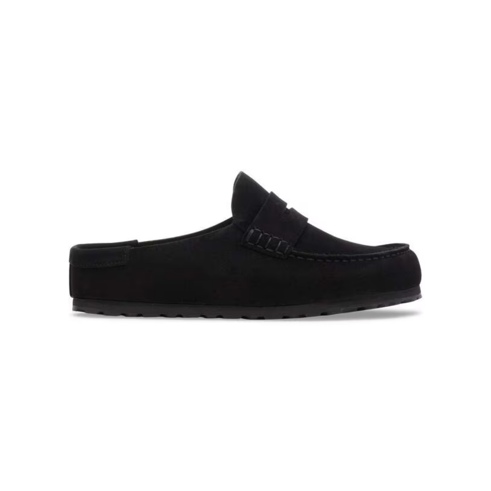 Birkenstock Boston Chunky Clog Women’s Suede Platform Shoes Black
