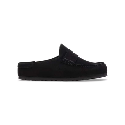 Birkenstock Boston Chunky Clog Women’s Suede Platform Shoes Black