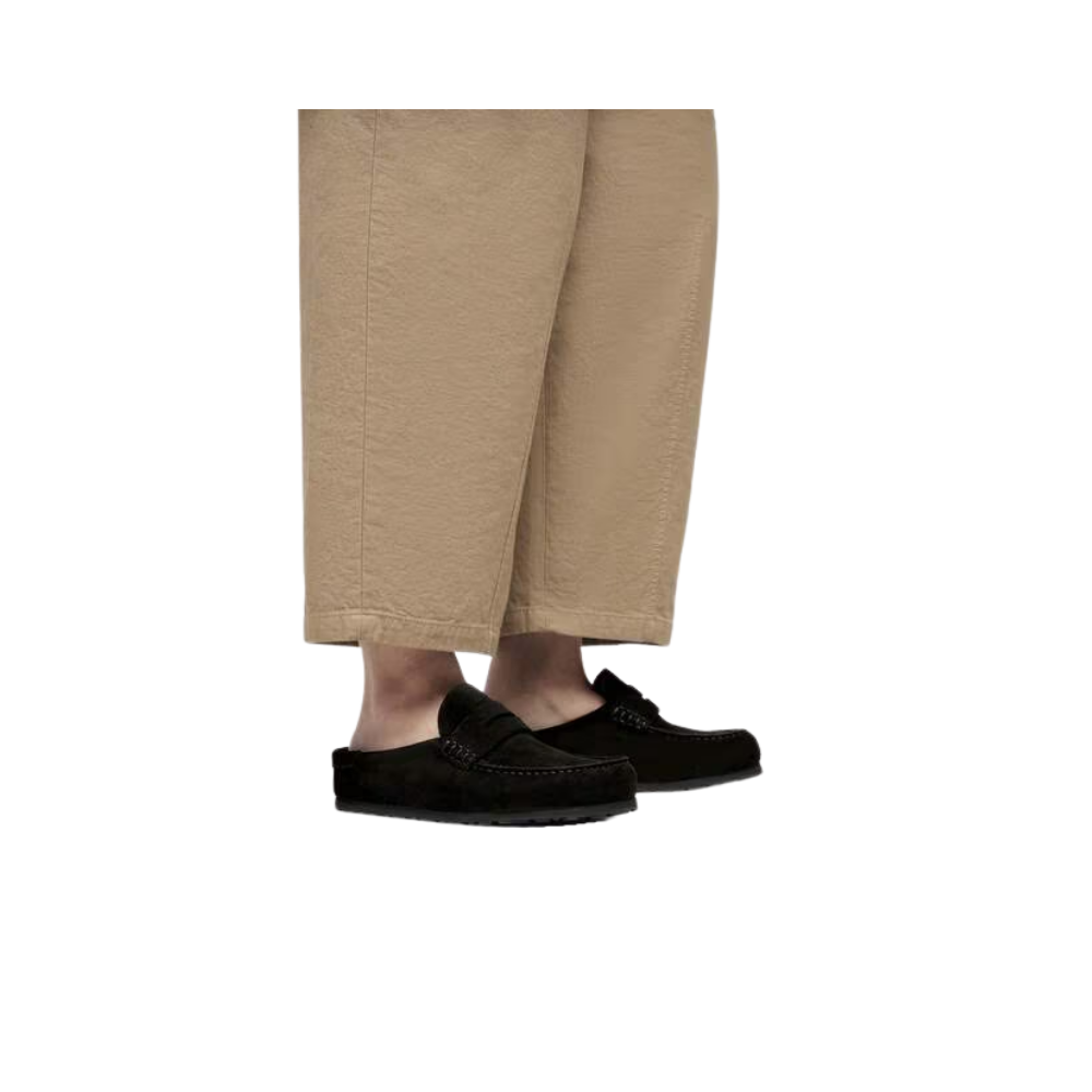Birkenstock Boston Chunky Clog Women’s Suede Platform Shoes Black