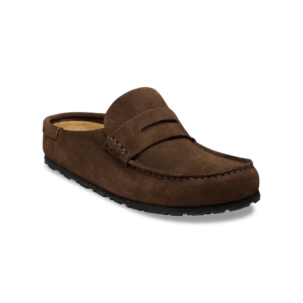 Birkenstock Loafer-Inspired Naples Clog Wrapped Suede Carafe