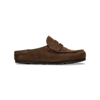 Birkenstock Loafer-Inspired Naples Clog Wrapped Suede Carafe
