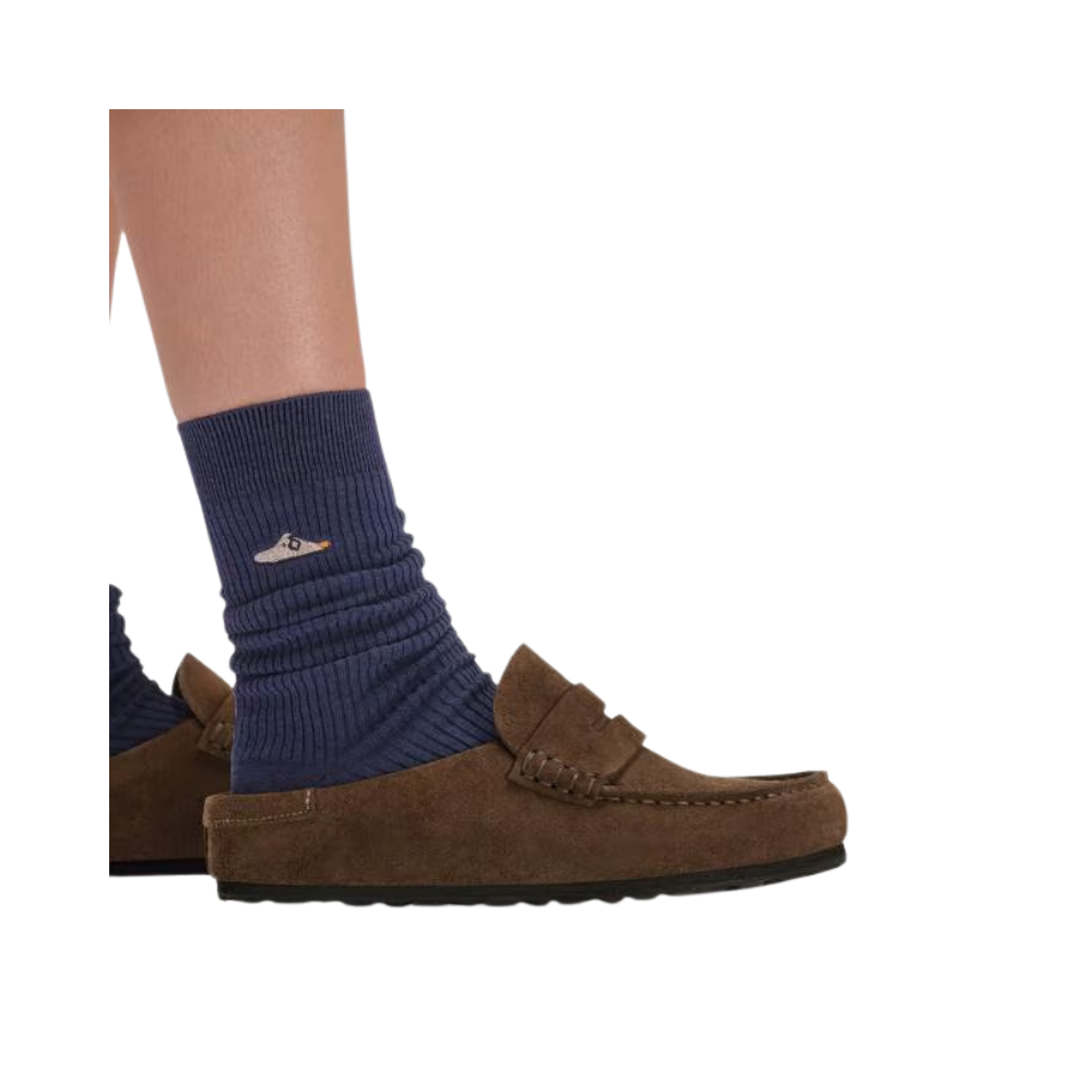 Birkenstock Loafer-Inspired Naples Clog Wrapped Suede Carafe