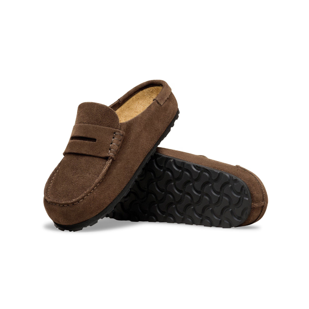 Birkenstock Loafer-Inspired Naples Clog Wrapped Suede Carafe
