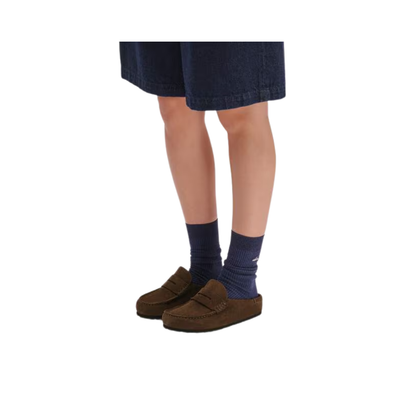 Birkenstock Loafer-Inspired Naples Clog Wrapped Suede Carafe