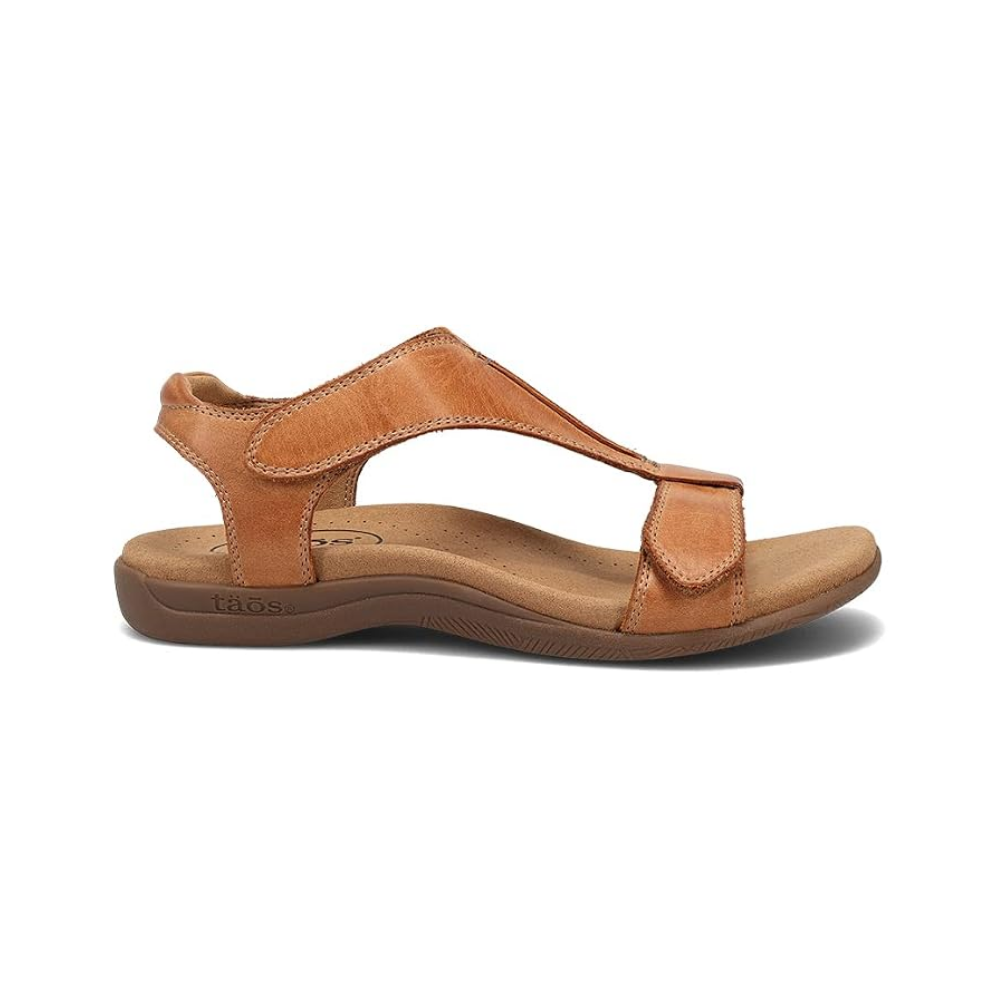 Taos The Show Premium Leather Women's Adjustable Sandal Caramel