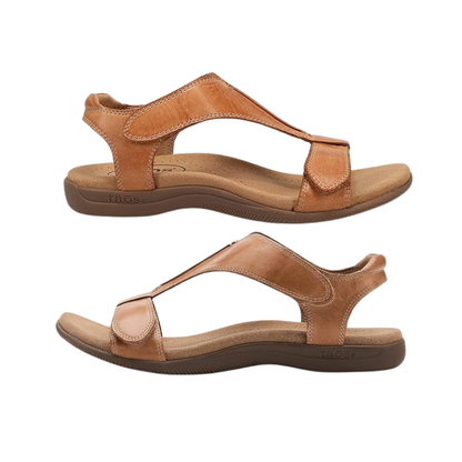 Taos The Show Premium Leather Women's Adjustable Sandal Caramel