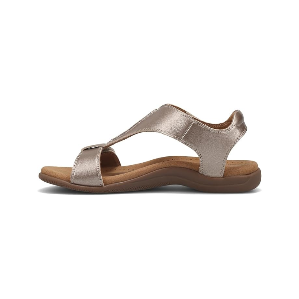 Taos The Show Premium Leather Women's Adjustable Sandal Champagne
