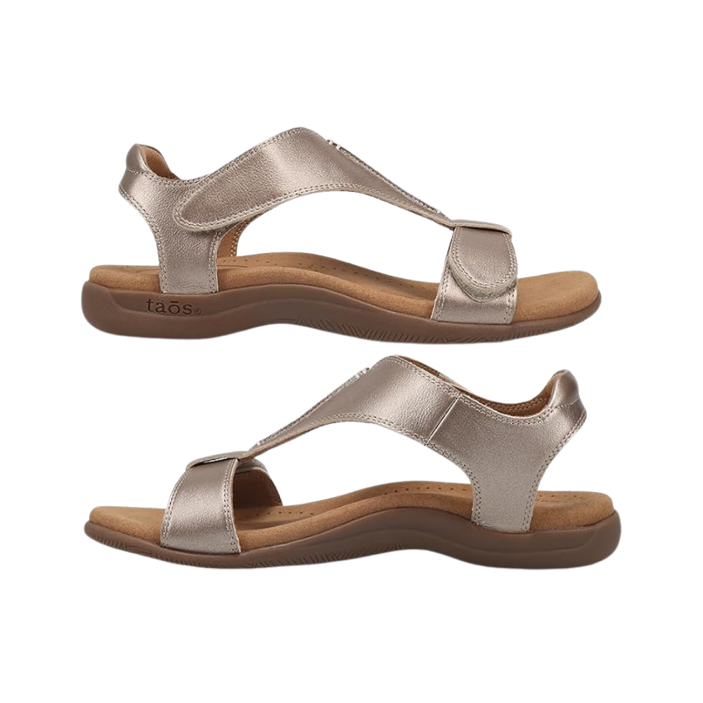 Taos The Show Premium Leather Women's Adjustable Sandal Champagne