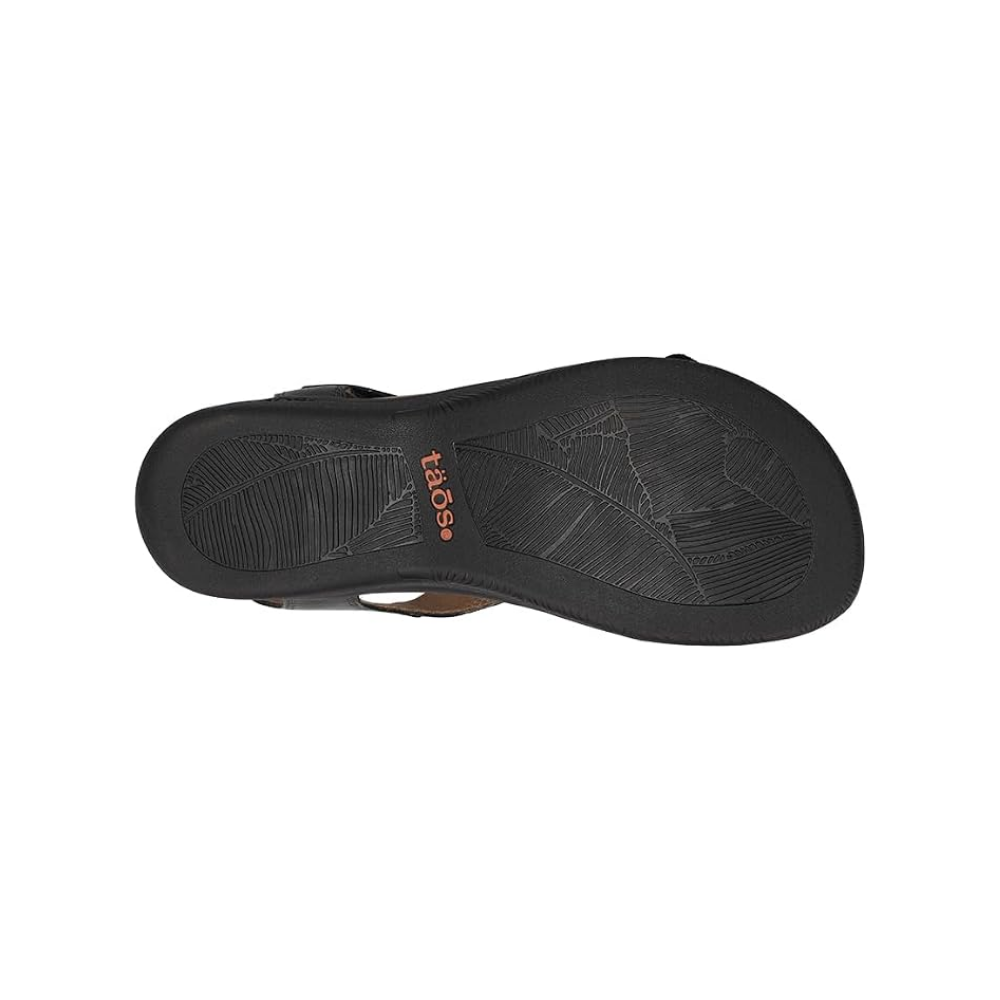 Taos The Show Premium Leather Women's Adjustable Sandal Black
