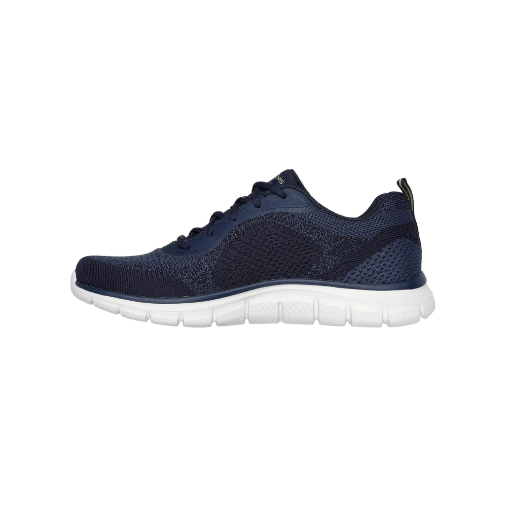 Skechers Lace Up Sneaker Shoe For Men Track Glendor Navy/Lime