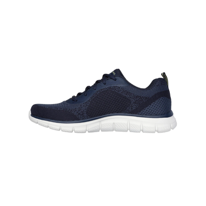 Skechers Lace Up Sneaker Shoe For Men Track Glendor Navy/Lime