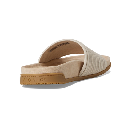VIONIC Evie Knit Slide Women's Supportive Sandals Cream