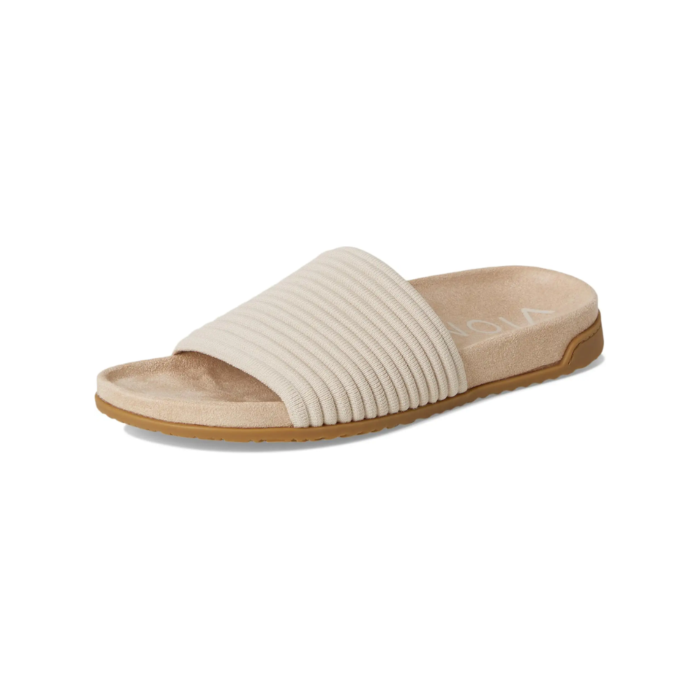 VIONIC Evie Knit Slide Women's Supportive Sandals Cream