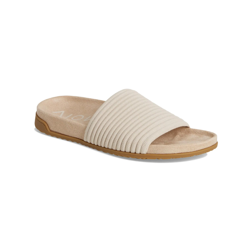 VIONIC Evie Knit Slide Women's Supportive Sandals Cream