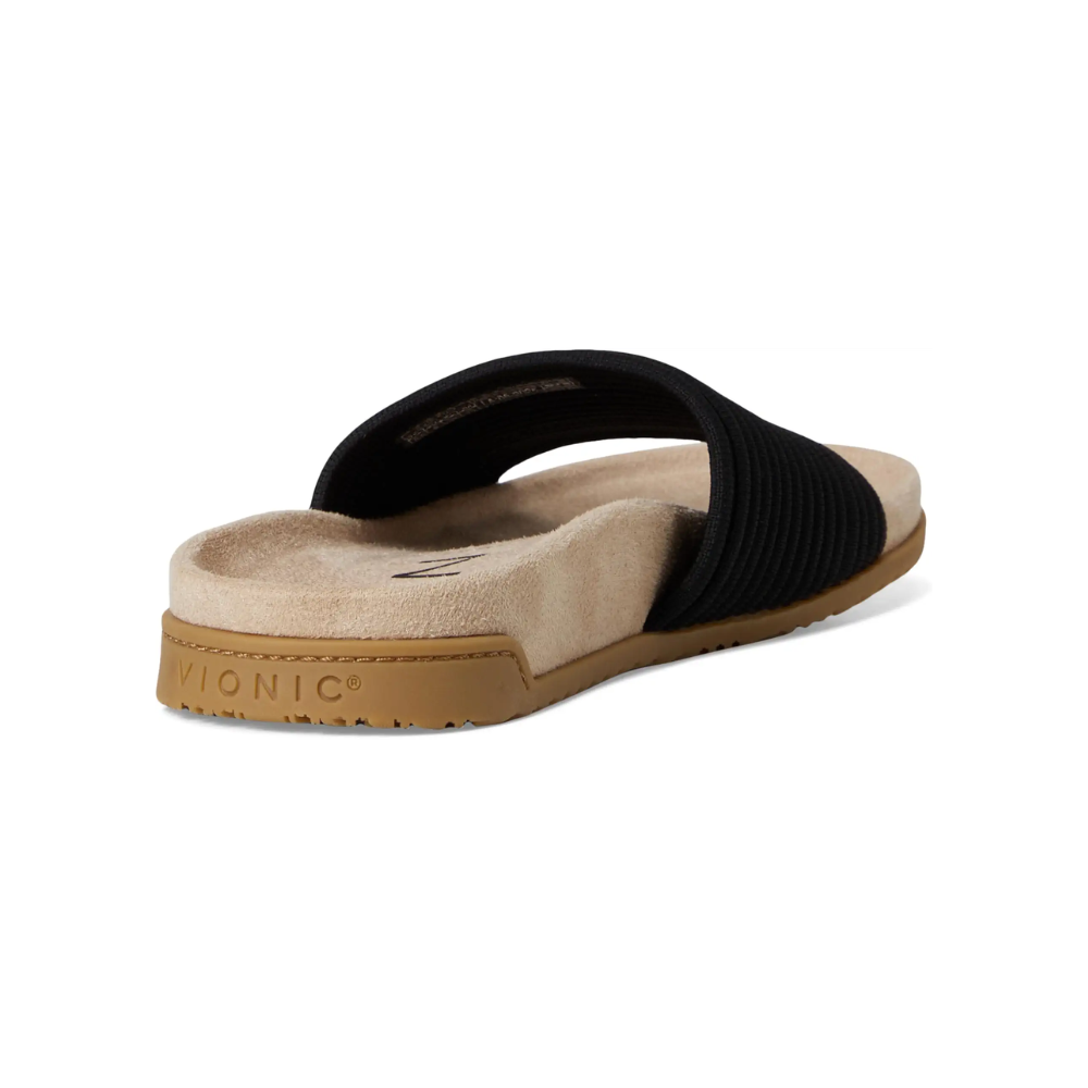 VIONIC Evie Knit Slide Women's Supportive Sandals Black