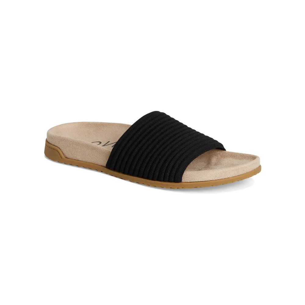 VIONIC Evie Knit Slide Women's Supportive Sandals Black