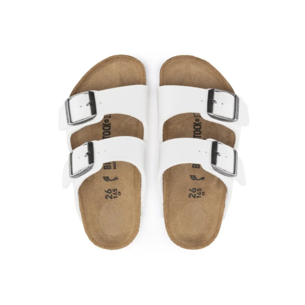Birkenstock Arizona Kids Unisex Birko-Flor Sandal White