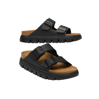 Birkenstock Women's Arizona Chunky Birko-Flor Platform Sandals Black