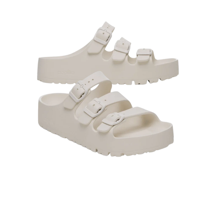 Birkenstock Women's Florida III Flex Platform EVA Sandals Eggshell