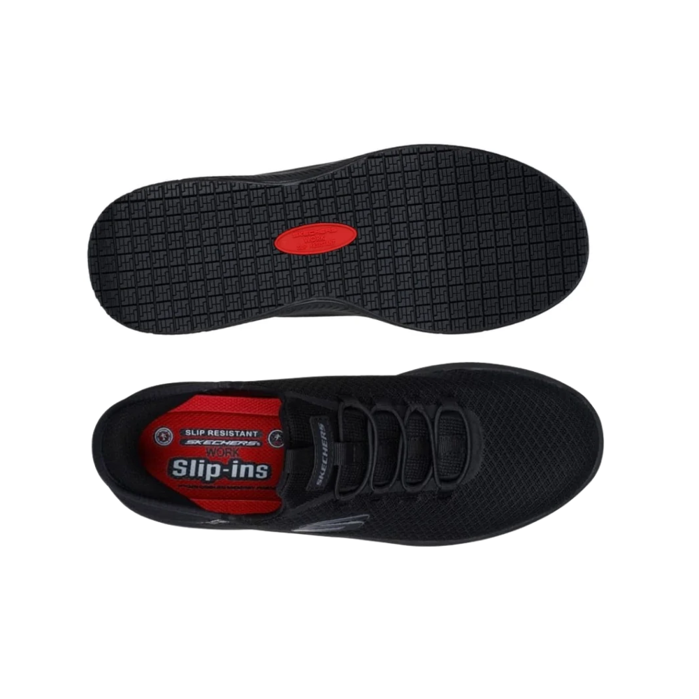 Skechers Men's Summits Colsin 200205 Black Work Hands-Free Sneakers