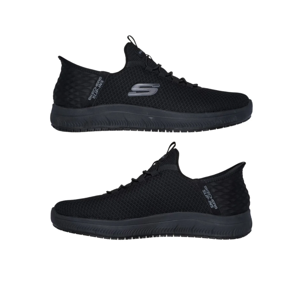 Skechers Men's Summits Colsin 200205 Black Work Hands-Free Sneakers