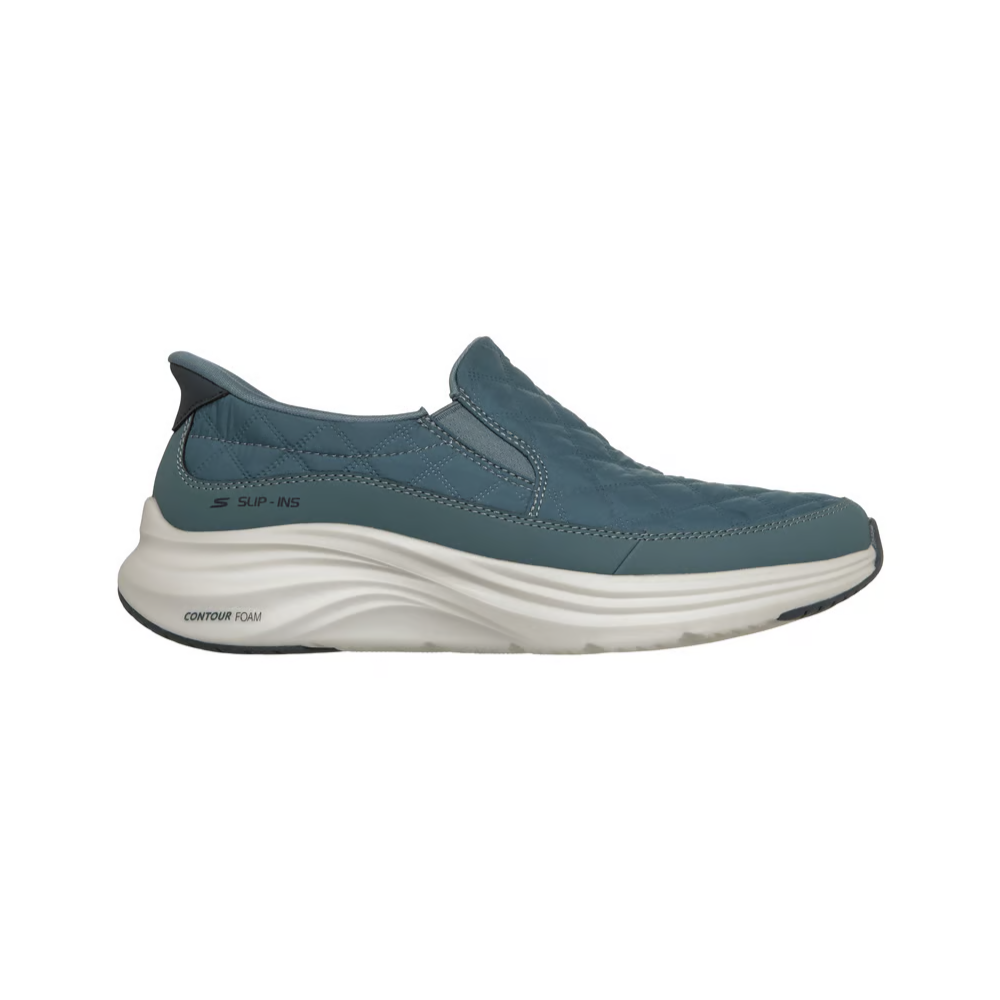 Skechers Men's Slip-ins: Contour Foam - Cozy Fit Nordain Vegan Walking Shoes - Slate