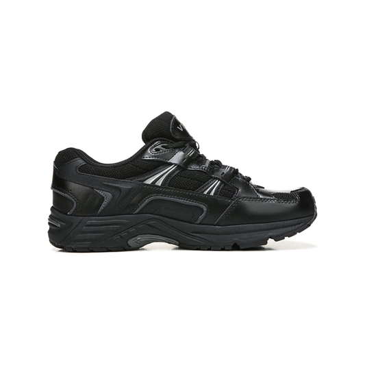 Vionic Women’s 23Walk Black Leather Walking Shoes Supportive Orthotic Sneakers