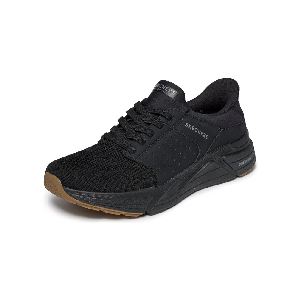 Skechers Slip-ins Rovino Lite Dress in Knit Men's Black Hands-Free Shoes