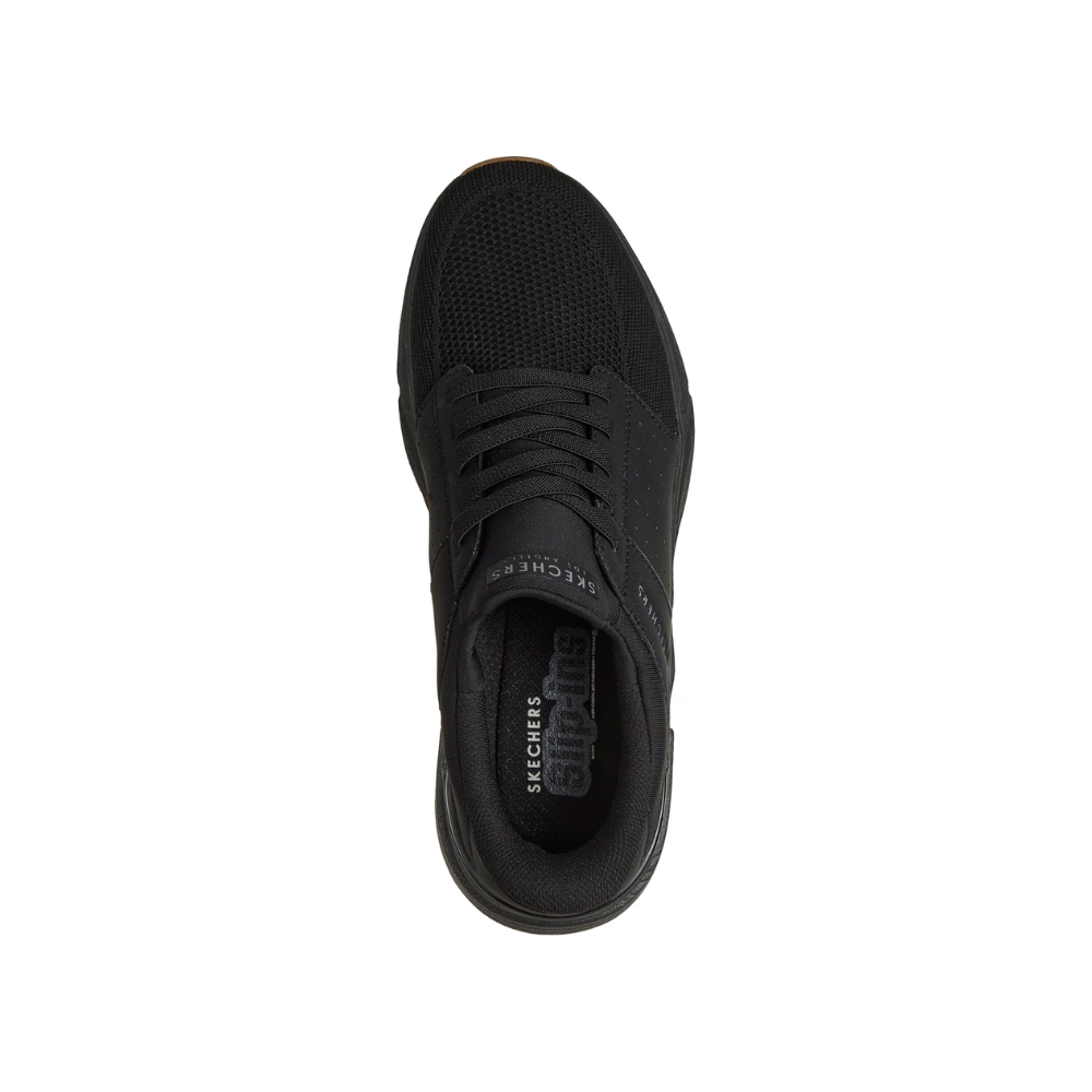 Skechers Slip-ins Rovino Lite Dress in Knit Men's Black Hands-Free Shoes